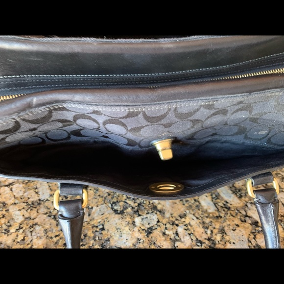 Host Pick! Stylish Coach Tote Purse Briefcase EUC - Picture 9 of 14